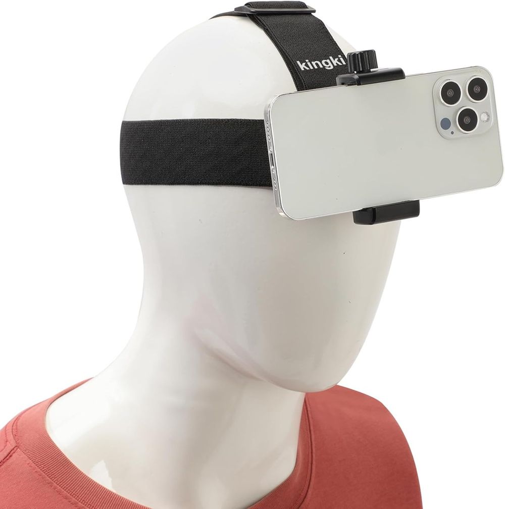 KINGKI Head Mount Phone Holder