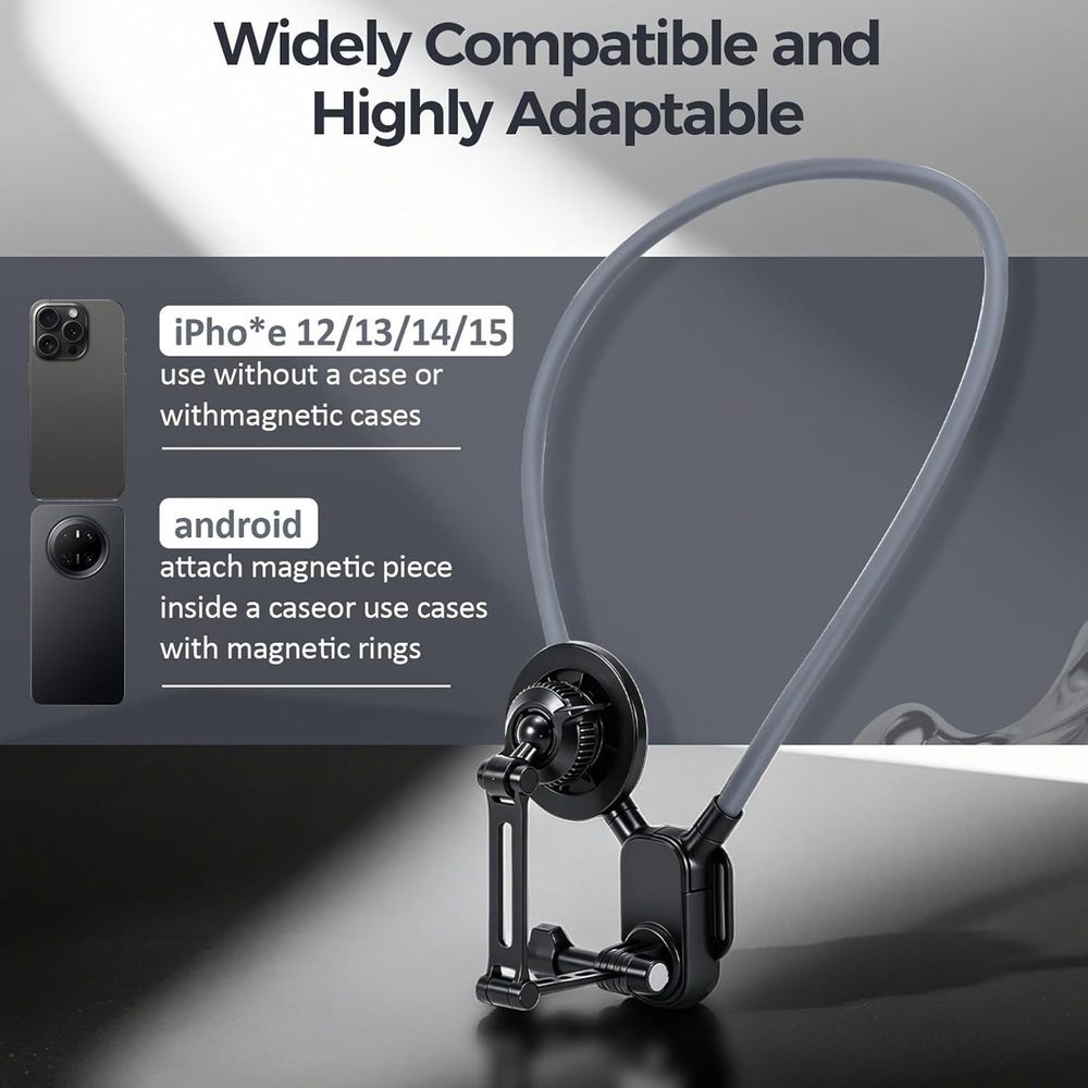 KINGKI Magnetic Neck Phone Mount