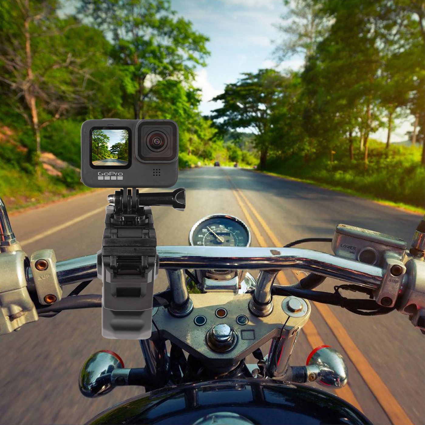 KINGKI chest mount POV from a motorcycle